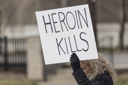 snorting heroin