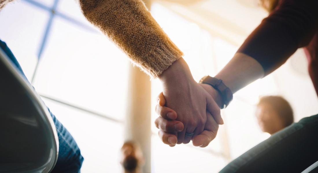 picture of hands being held